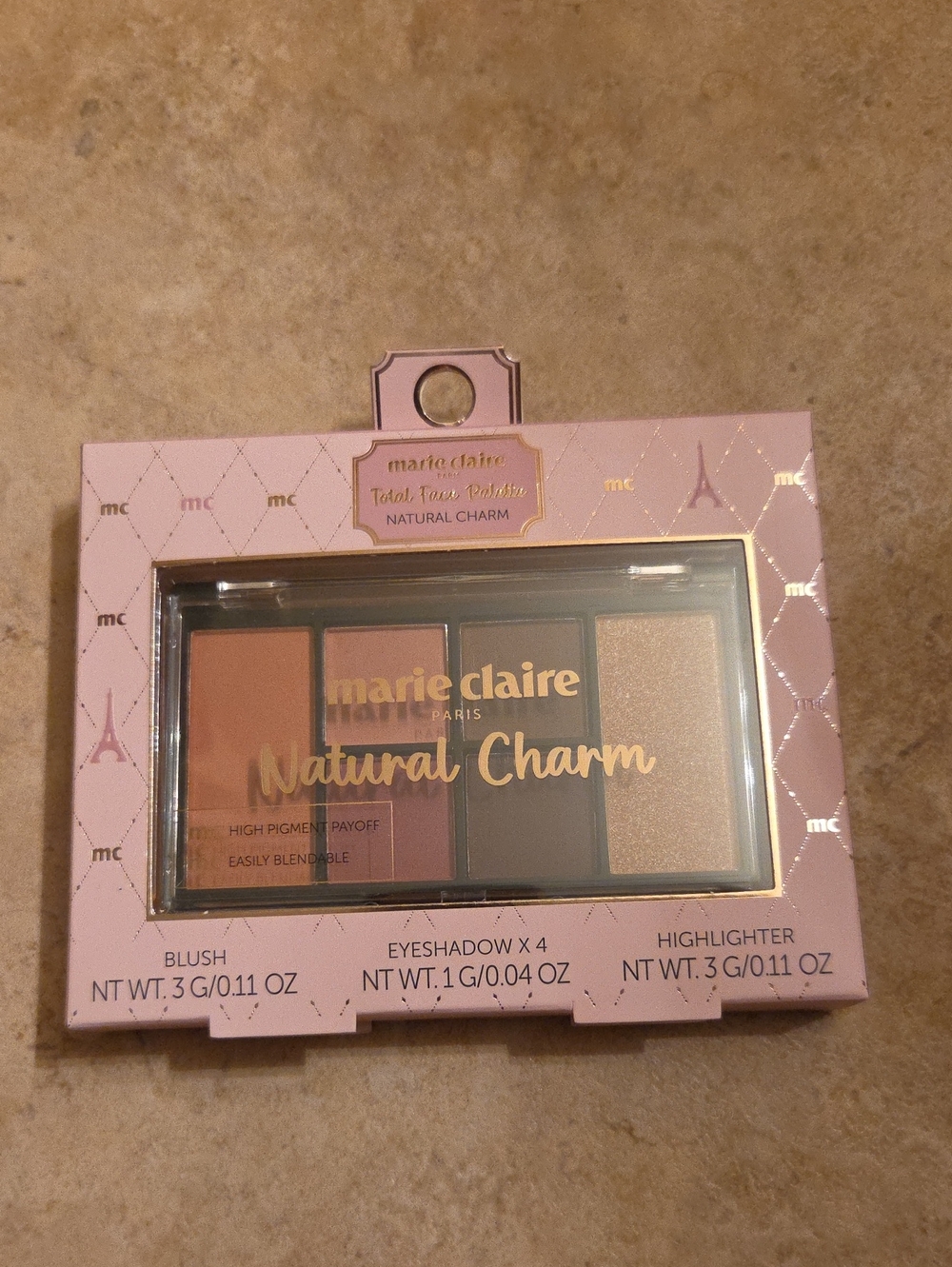 Marie Claire Natural Charm Eyeshadow & Blush Palette